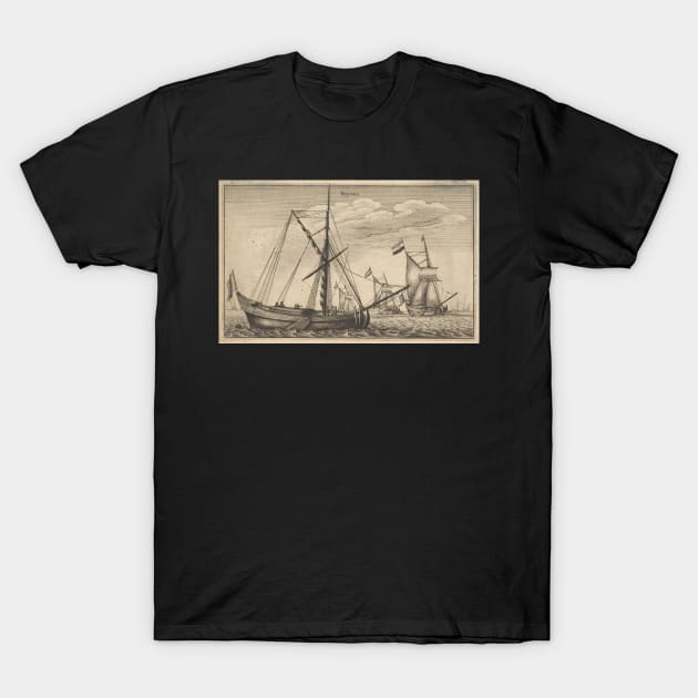 Vintage Dutch Cargo Ship T-Shirt by AlexMir